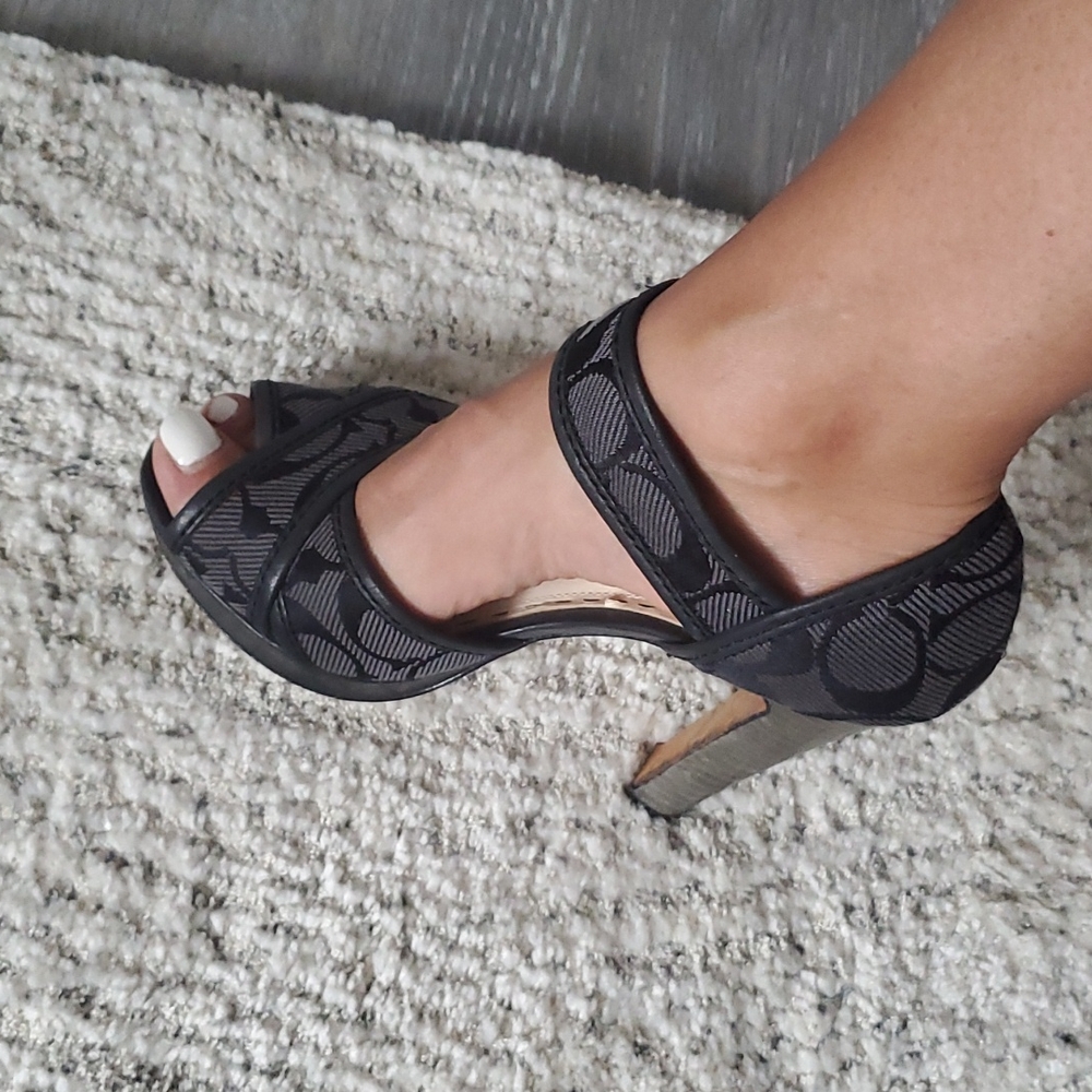 Ladies coach shoes size 6 dark gray - Picture 11 of 12